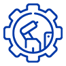 manufacturing cog icon